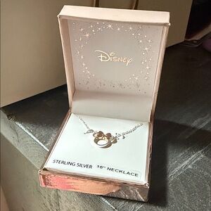 Disney Silver Necklace with Minnie shape